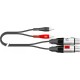 CABLE 2 RCA a 2 XLR 3 PIN HEMBRA 3 m Fabricado