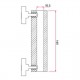 DOUGHTY ADAPTADOR Acero 16 mm x 16 mm