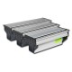 CAJA MECANISMOS PARA EMPOTRAR CON TAPA Y CEPILLO 360 mm Color Plata