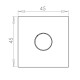 Panel para conctores tamaño "D" sin conector 