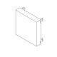 Panel ciego (45 x 22,5 mm) para cajas de empotrar y perfiles