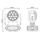 ELUMEN8 CABEZA MOVIL WASH 12 X 15W RGBW Zoom 5º-60º KUDOS 250ZS