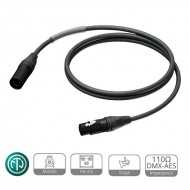 PROCAB CABLE DMX 5P XLR MACHO-XLR 5P HEMBRA DE 3 m