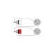 PROCAB CABLE AUDIO 2 RCA a 2 XLR 3 PIN HEMBRAde 1,5 M