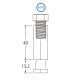 TRITON SPIGOT ACERO ROSCA M10 Longitud 55,2 mm