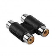 ADAPTADOR 2 RCA HEMBRA a 2 RCA HEMBRA