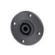 FactorLINK Speakon 4 pin redondo chasis ABS negro