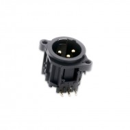 FactorLINK XLR 3 Pin macho chasis para PCB 3 Pin 