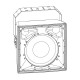 AUDIOPHONY EXT415SW SUBWOOFER IP65 300W 100V Ó 8 OHM