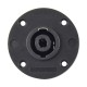 FactorLINK Speakon 4 pin redondo chasis ABS negro