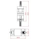 TRITON ABRAZADERA DOBLE 38-52 mm 500 Kg 50 mm Plat