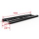 CONTEST DUO29-100 BLK tramo 100 cm color negro. Paalelo 29 cm