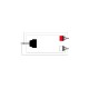 PROCAB cable 1 Jack stero 3,5 mm a 2 RCA de 1,5 m Ultraflex