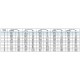 CONTEST PT29-029W TRUSS TRIO ALUMINIO BLANCO 29cm
