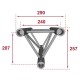 CONTEST PT29-029W TRUSS TRIO ALUMINIO BLANCO 29cm