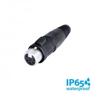REAN XLR AEREO 5 PIN HEMBRA IP65 COLOR NEGRO CONTA