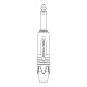 NEUTRIK JACK MONO 2 POLOS 1/4 " cuerpo NEGRO 