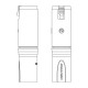 ADAPTADOR XLR MACHO/JACK HEMBRA STEREO NEUTRIK N