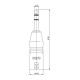 ADAPTADOR XLR 3 MACHO-JACK MACHO STEREO NEUTRIK NA