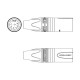 NEUTRIK CONECTOR XLR 7P. MACHO AEREO NEGRO