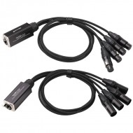 FACTOR ADAPTADOR PACK 1 RJ45 4 XLR 5 PIN HEMBRA +1
