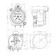 CONECTOR XLR 4 Pin HEMBRA CHASIS PCB HORIZONTAL PLASTICO NEUTRIK