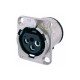 CONECTOR XLR 3 HEMBRA CHASIS MONTAJE PCB VERTICAL