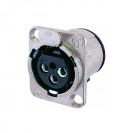 CONECTOR XLR 3 HEMBRA CHASIS MONTAJE PCB VERTICAL