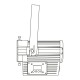 TRITON MOTOR LED 60W IP65 RECORTE PARA LENTE 15/30 o 25/50