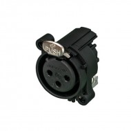 CONECTOR XLR 3 Pin HEMBRA CHASIS PCB HORIZONTAL PL