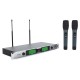 Audibax Missouri Rack A Micrófono InalámbricoProfesional UHF Doble de Mano montaje en