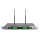Audibax Missouri Rack A Micrófono InalámbricoProfesional UHF Doble de Mano montaje en