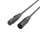 FactorFLEX Cable micro 15 m XLR 3 PIN conectores REAN color negro