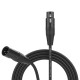 FactorFLEX Cable micro 20 m XLR 3 PIN conectores REAN color negro