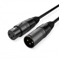 Audibax Silver Black Cable DMX 3 PIN 1 Metro