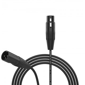 FactorFLEX Cable DMX 20 m XLR 3 PIN conectores REAN color negro