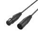 FactorFLEX Cable DMX 20 m XLR 3 PIN conectores REAN color negro
