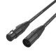 FactorFLEX Cable DMX 15 m XLR 5 PIN conectores REAnegro