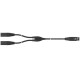 FactorFLEX Cable señal 3 m 1 XLR 3 PIN hembra a 2 cho conectores REAN