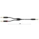 FactorFLEX Cable señal 1,5 m 1 Jack estero + 2 jacres REAN