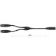 FactorFLEX Cable señal 1,5 m 1 XLR 3 PIN macho a 2 hembra conectores REAN
