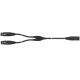 FactorFLEX Cable señal 1,5 m 1 XLR 3 PIN macho a 2 hembra conectores REAN