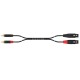 FactorFLEX Cable señal 3 m 2 RCA a 2 XLR hembra 3 ores REAN