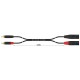 FactorFLEX Cable señal 1,5 m 2 RCA a 2 XLR macho 3ores REAN