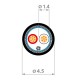 FactorFLEX Cable DMX AWG 24 2C flexible color negro precio por metro CPS Neutrik