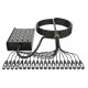 AUDIBAX cajetin escenario 30 m cable 16 XLR + 4 XLR PRO MC XLR 16430 PRO 30M