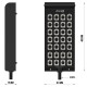 AUDIBAX cajetin escenario 30 m cable 24 XLR + 8 XLR PRO MC XLR 24830 pro 30M