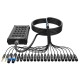 AUDIBAX cajetin escenario 30 m cable 16 XLR + 2 XLR + 2 Speakon Pro MC XLR 162230 Pro 30M