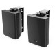 Audibax Elipse 4 Altavoces HiFi Estantería / Pared4" 2 Vías con Soportes Negros Pareja