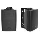 Audibax Elipse 4 Altavoces HiFi Estantería / Pared4" 2 Vías con Soportes Negros Pareja